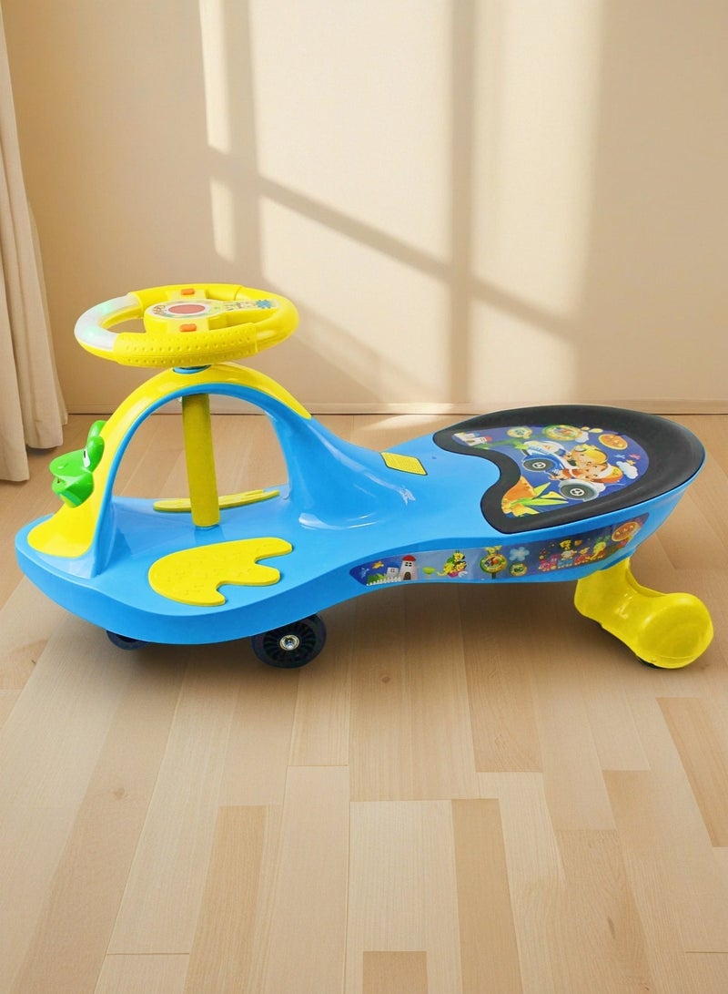 إيزي فيتشور سيارة تويستر ماجيك ويجل للأطفال، سيارة متأرجحة مع موسيقى، لعبة ركوب ممتعة للأطفال الصغار من الأولاد والبنات - Image 3